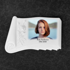 Placa con Foto de Porcelana para Lápidas, 18 x 29 cm – Porcelana Papyrus Personalizada