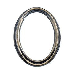 Cornice Portafoto Ovale In Ottone 13x18cm