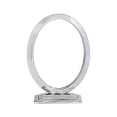 Cornice Portafoto Ovale in Ottone 18x24cm con Supporto