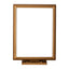 Rectangular Brass Photo Frame 18x24cm with Support
