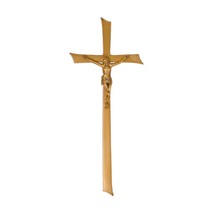 Crucifijo Monumental de Latón, 55 x 24 cm