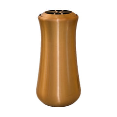 Vaso da fiori monumentale in ottone, 31 x 14,5 cm