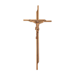 Crucifijo Monumental de Latón, 53 x 24 cm