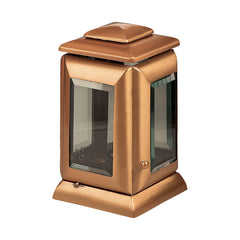 Lampada a candela monumento in ottone, 25,5 x 16 cm