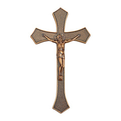 Crucifijo Monumental de Latón, 23 x 13,5 cm