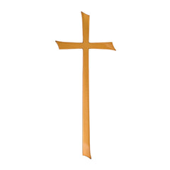 Croce monumentale in ottone, 55 x 24 cm