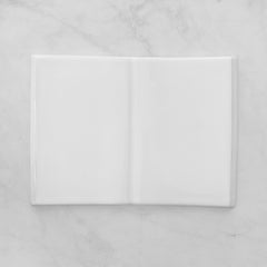 Placa Conmemorativa de Porcelana con Foto, 25 x 34 cm – Porcelana en Forma de Libro para Lápidas