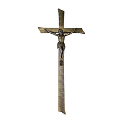 Brass Monument Crucifix, 55 x 24 cm