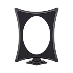 Οβάλ κορνίζα φωτογραφίας 13x18 εκ. από αλουμίνιο με βάση στήριξης