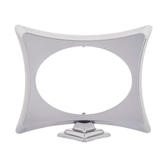 Οβάλ κορνίζα φωτογραφίας 13x18 εκ. από αλουμίνιο με βάση στήριξης