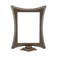 Marco portafotos rectangular de aluminio 13x18 cm con soporte