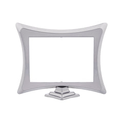 Marco portafotos rectangular de aluminio 13x18 cm con soporte