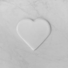 Targa commemorativa in ceramica, larghezza 9 cm – Porcellana a forma di cuore per lapidi