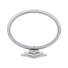 Cornice Portafoto Ovale In Alluminio 13x18cm Con Supporto