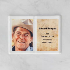 Placa Conmemorativa de Porcelana con Foto, 22 x 30 cm – Porcelana en Forma de Libro para Lápidas