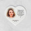 Memorial Ceramic Photo Plaque, 22 cm wide – Heart Shaped Porcelain for Headstones
