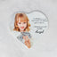 Memorial Ceramic Photo Plaque, 27 cm wide – Heart Shaped Porcelain for Headstones
