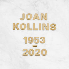 Letras y números dorados, 3 cm de altura