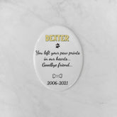 Targa Commemorativa in Ceramica, 9 x 12 cm – Porcellana Ovale per Lapidi