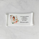 Targa fotografica commemorativa in ceramica, 13 x 26 cm – Porcellana di papiro per lapidi