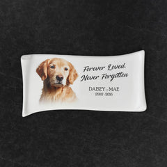 Memorial Ceramic Photo Plaque, 14 x 29 cm – Papyrus Porcelain for Headstones