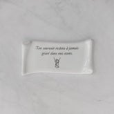 Memorial Ceramic Photo Plaque, 6 x 12 cm – Papyrus Porcelain for Headstones