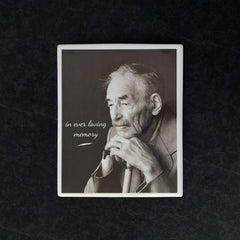 Placa Cerámica Memorial con Foto, 24 x 30 cm – Porcelana Rectangular para Lápidas