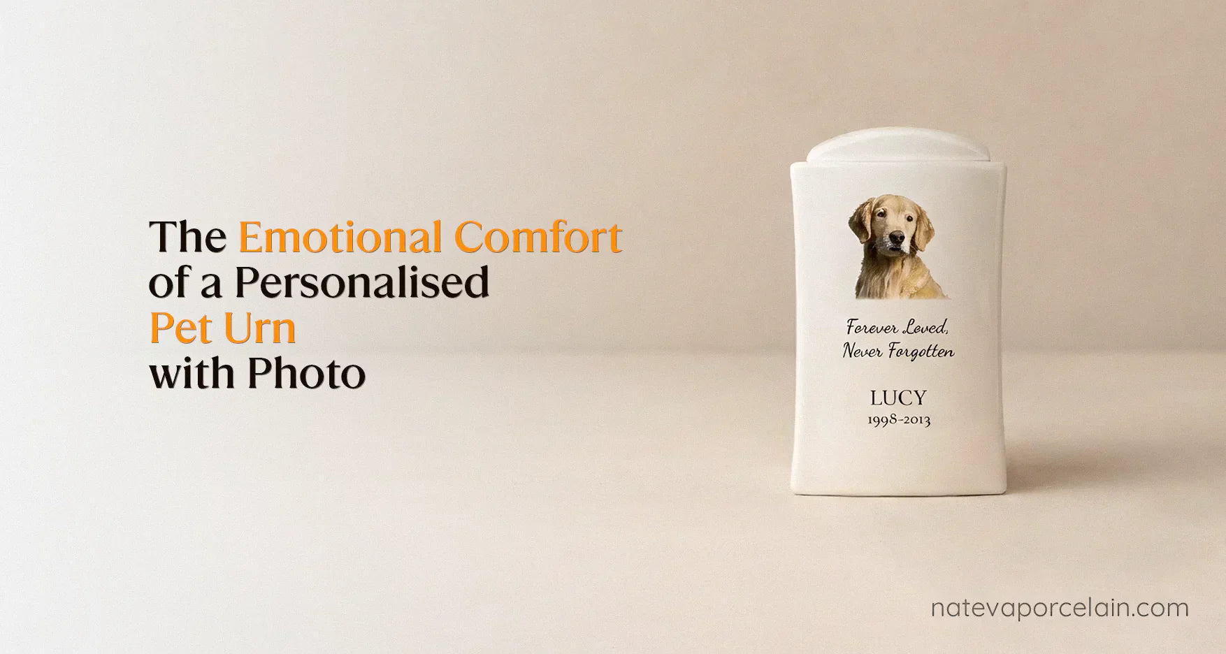 The Emotional Comfort of a Personalised Pet Urn with Photo