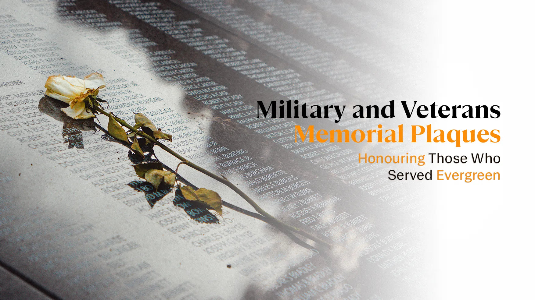 Military and Veterans Memorial Plaques: Honouring Those Who Served Evergreen