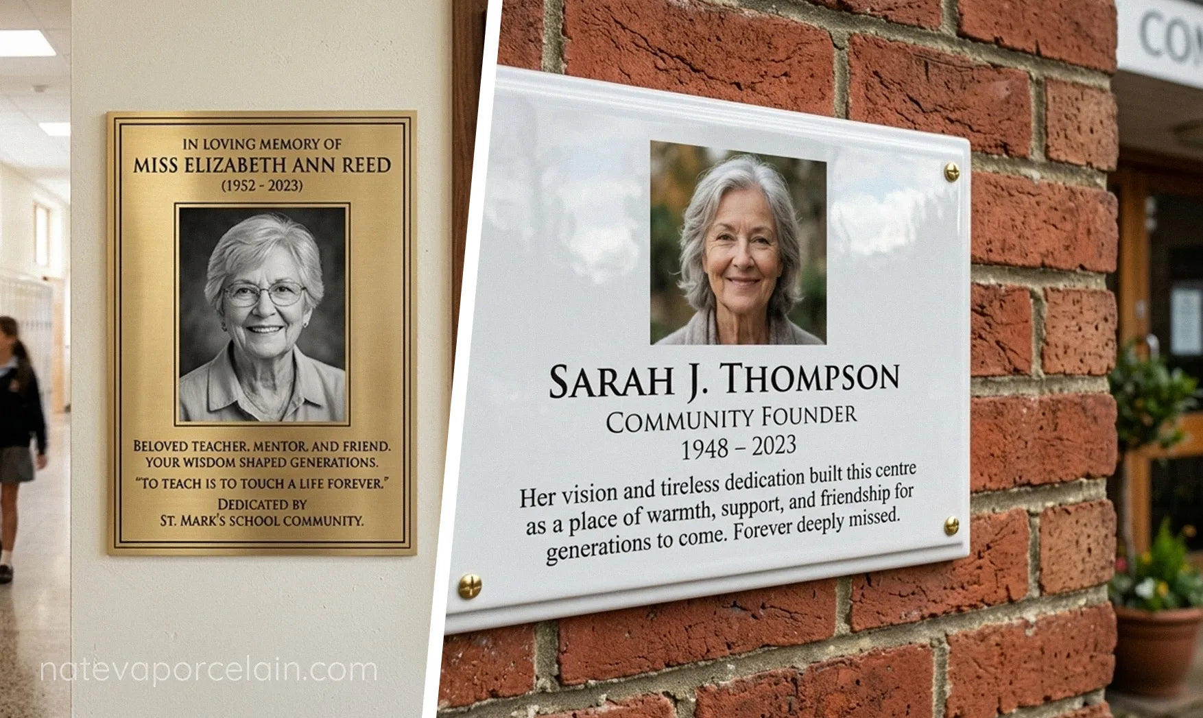 Memorial Plaques for Buildings, Schools & Community Spaces