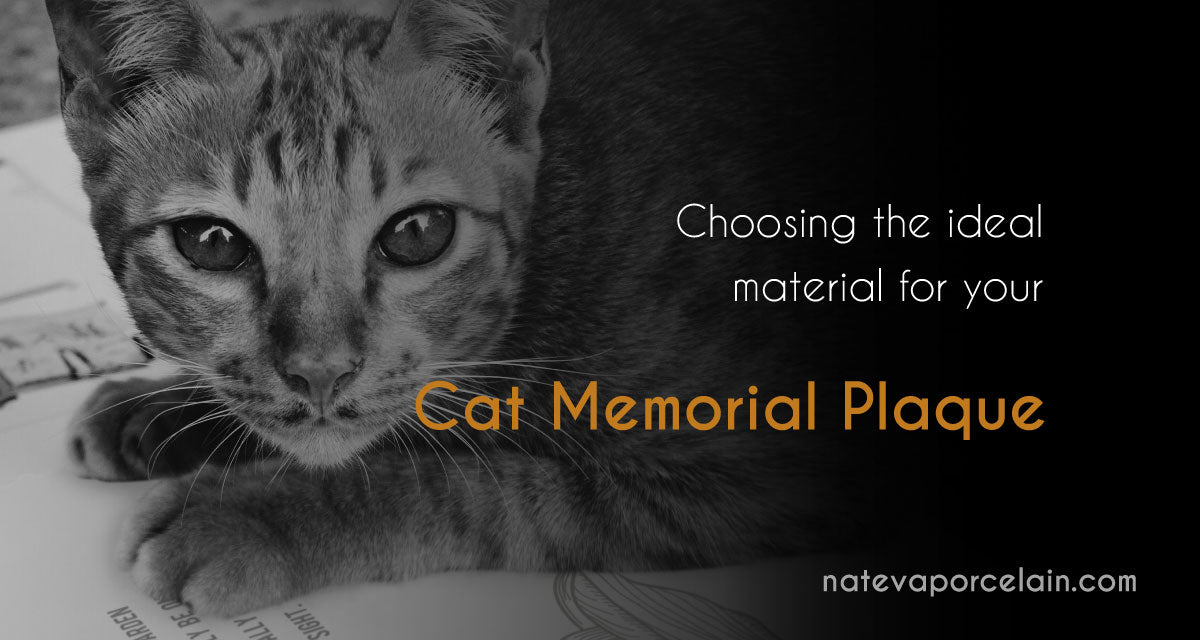 Choosing the Ideal Material for Your Cat Memorial Plaque