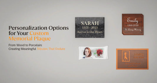 Personalization Options for Your Custom Memorial Plaque