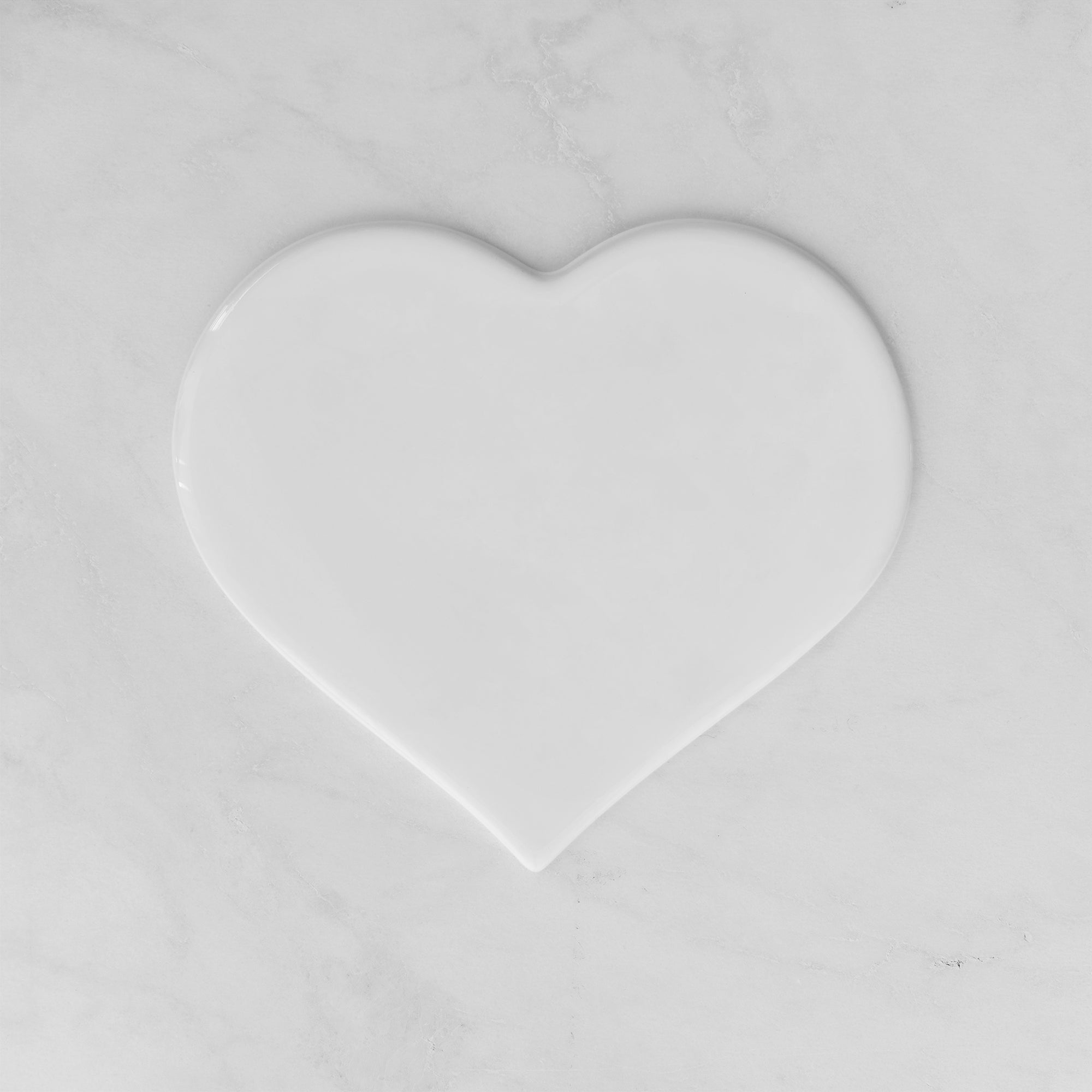 Memorial Ceramic Photo Plaque, 20 cm wide – Heart Shaped Porcelain for Headstones