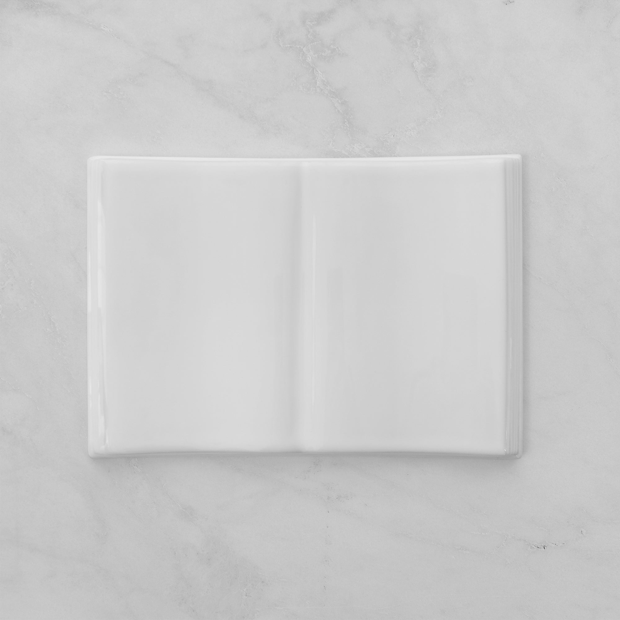 Targa commemorativa in ceramica, 15 x 22 cm, porcellana a forma di libro per lapidi