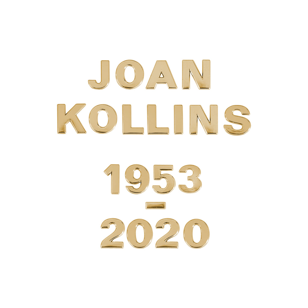 Gold Letters and Numbers, 3 cm high