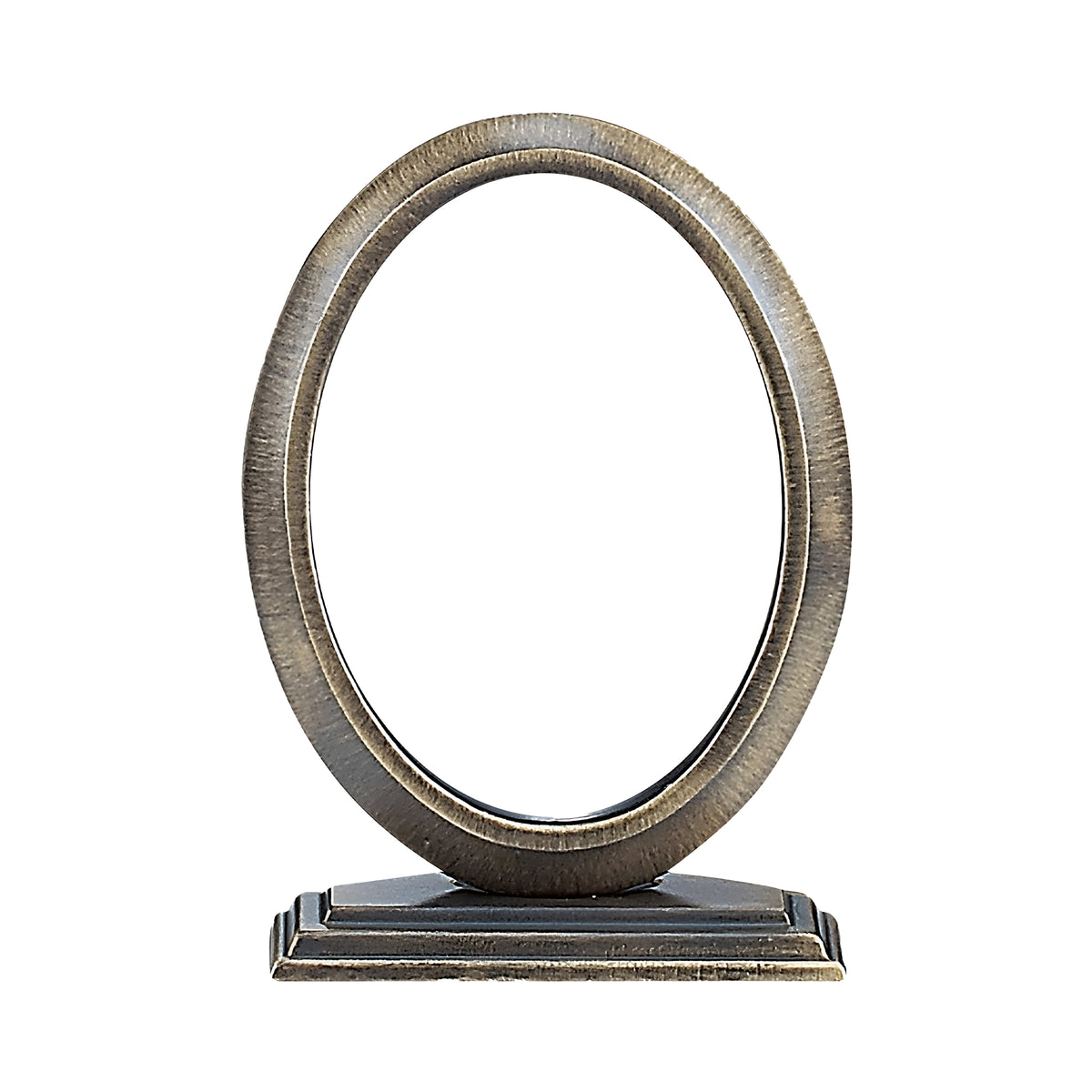 Oval Brass Photo Frame 13x18cm with Support