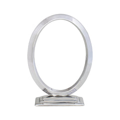 Oval Brass Photo Frame 18x24cm with Support