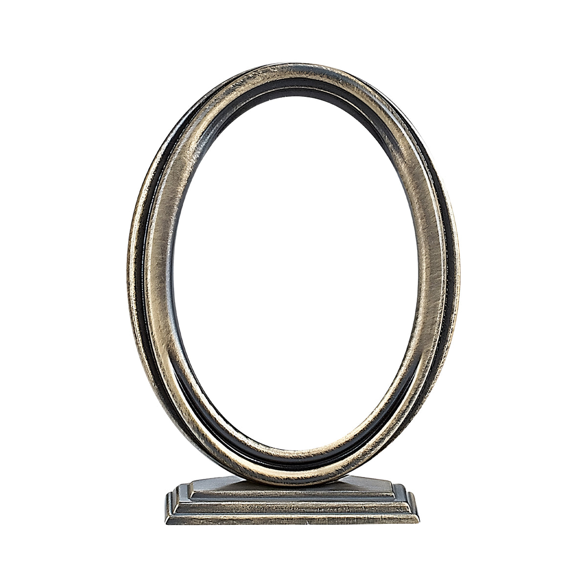 Oval Brass Photo Frame 13x18cm with Support