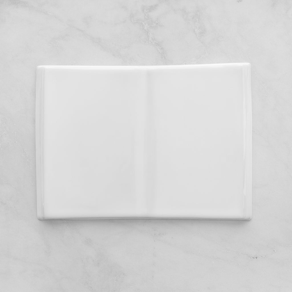 Memorial Ceramic Photo Plaque, 19 x 26 cm – Book Shaped Porcelain for Headstones