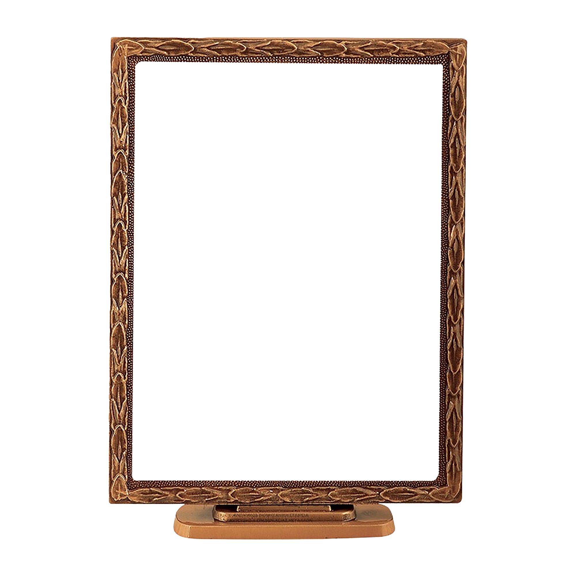 Rectangular Brass Photo Frame 18x24cm with Support