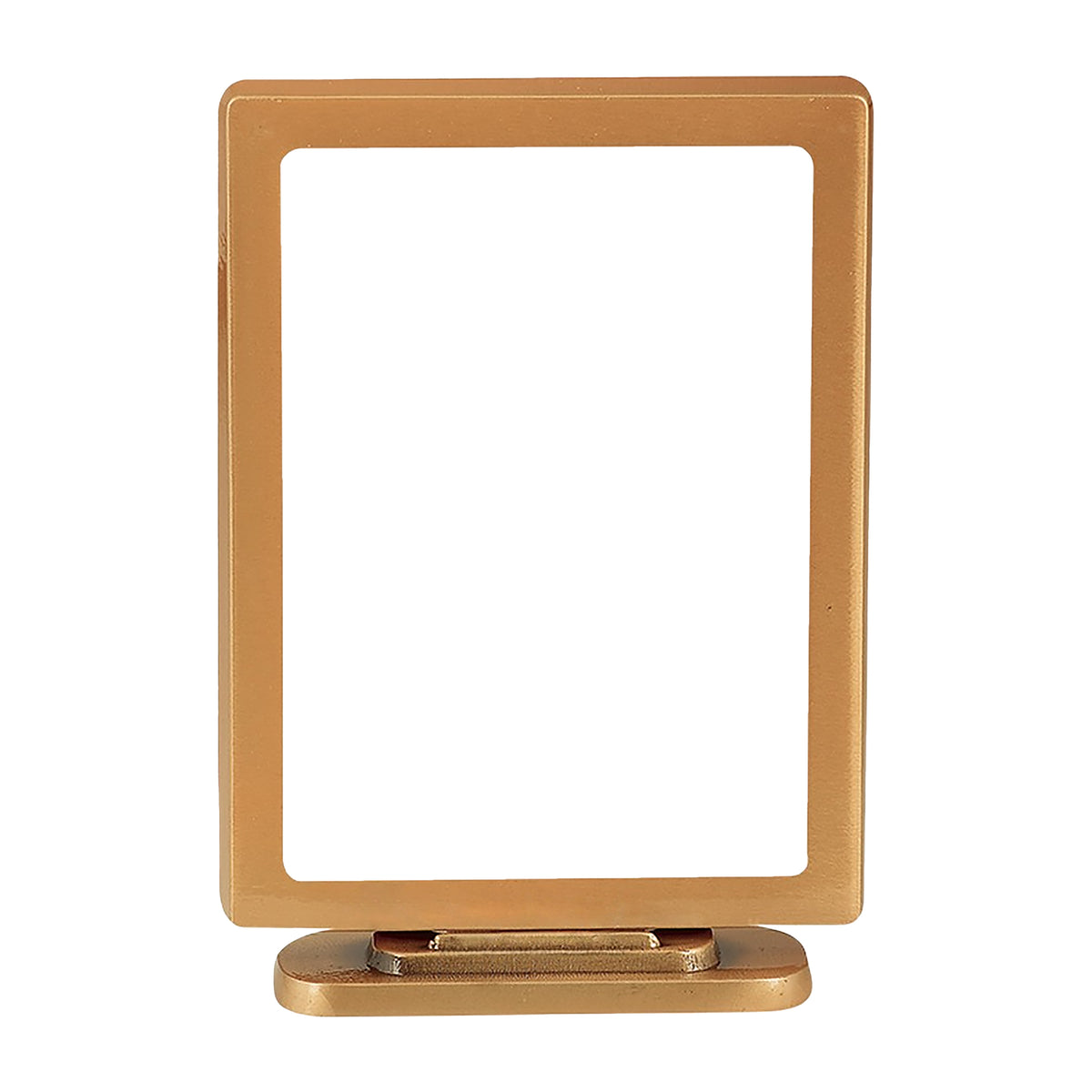 Rectangular Brass Photo Frame 13x18cm with Support