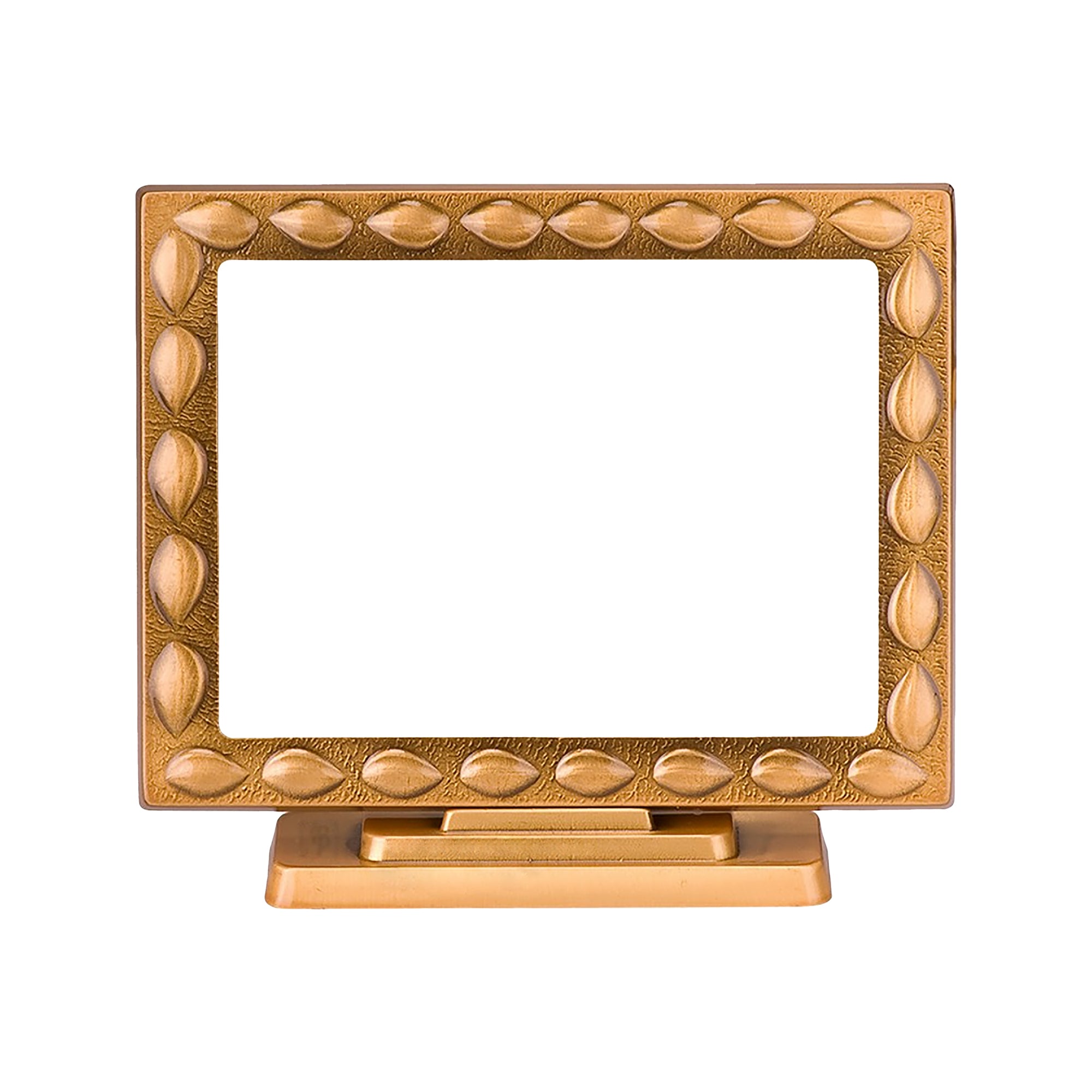 Cornice Portafoto Rettangolare in Ottone 11x15cm con Supporto  Immagine principale del prodotto