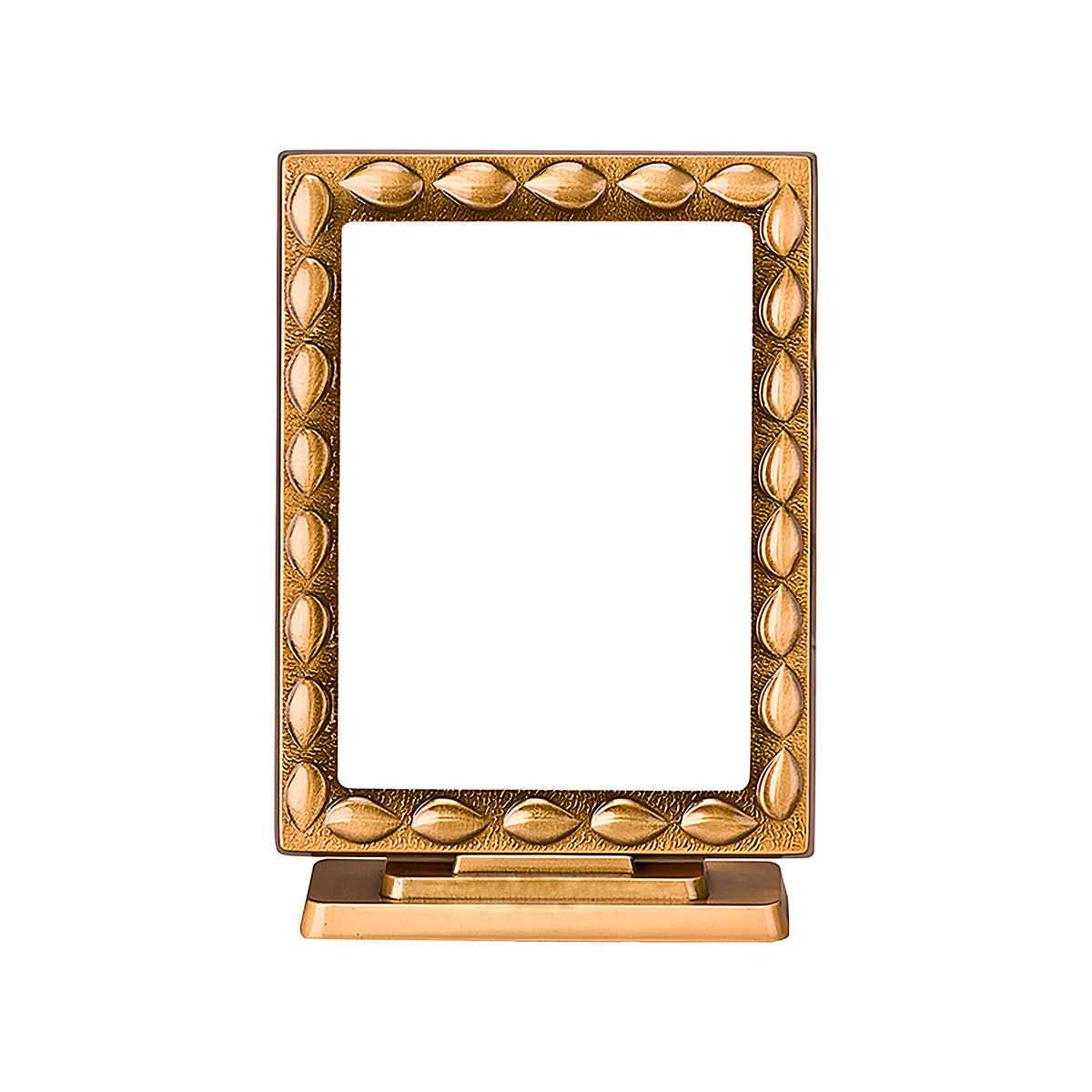 Rectangular Brass Photo Frame 11x15cm with Support