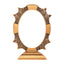 Oval Brass Photo Frame 9x12cm with Support