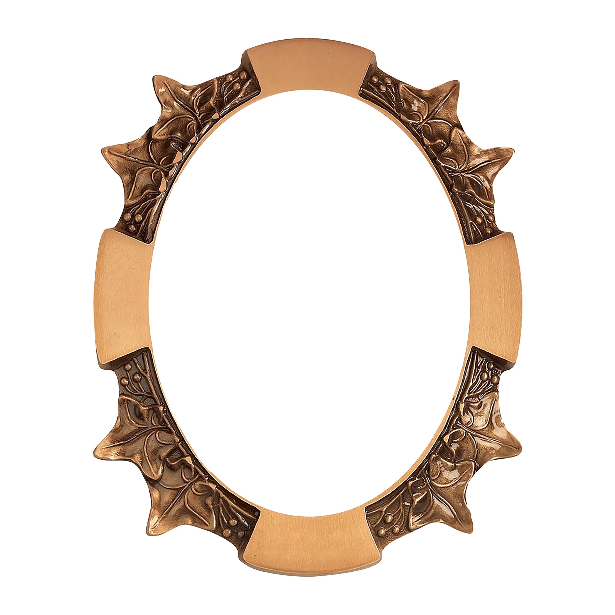 Oval Brass Photo Frame 9x12cm