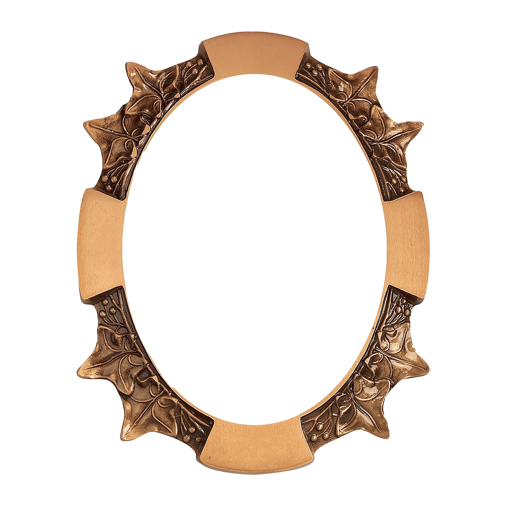 Oval Brass Photo Frame 13x18cm