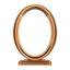 Oval Brass Photo Frame 13x18cm with Support