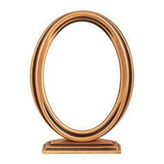 Oval Brass Photo Frame 13x18cm with Support