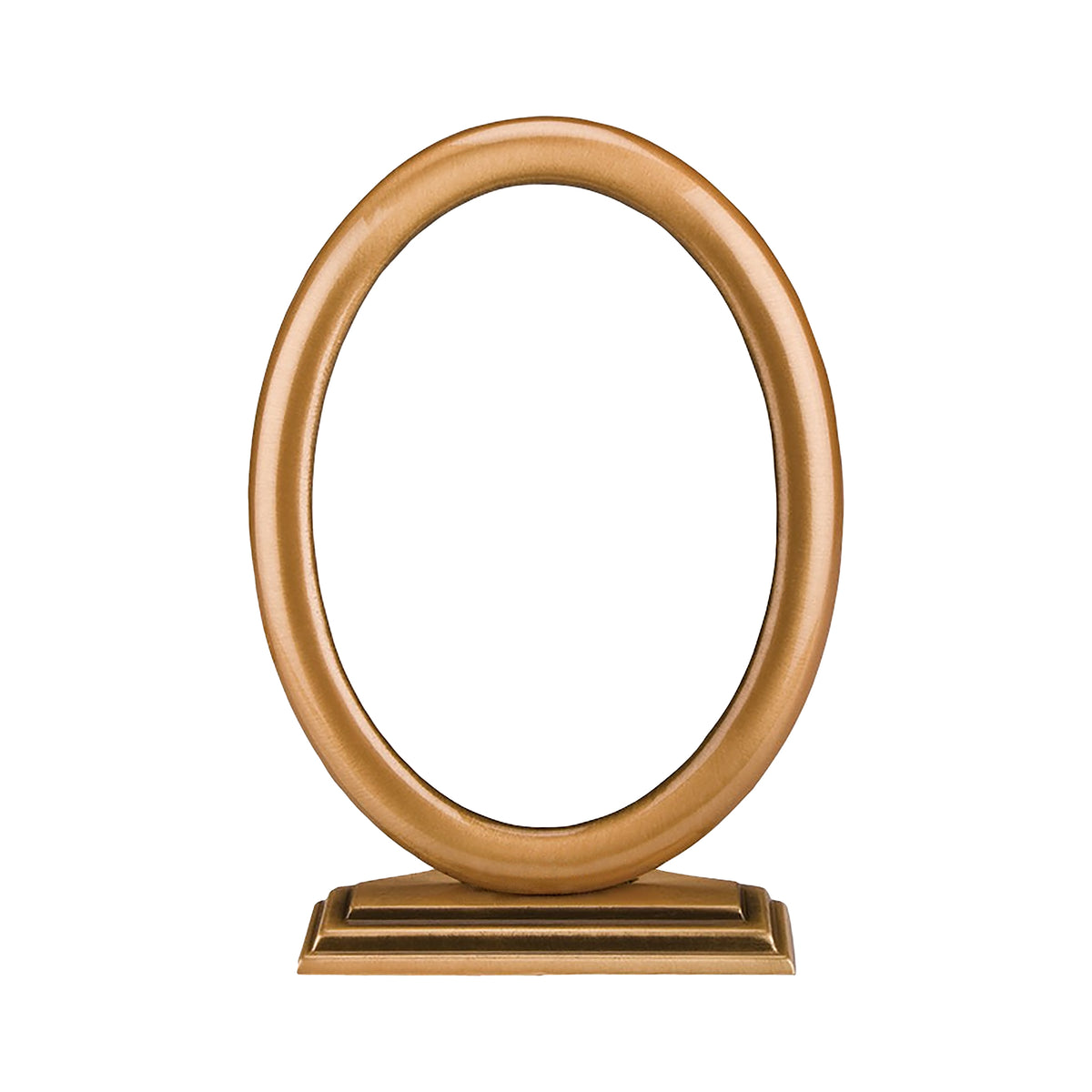 Oval Brass Photo Frame 13x18cm with Support