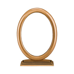 Oval Brass Photo Frame 13x18cm with Support